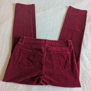 Talbots Maroon Corduroy Pants Sz 10